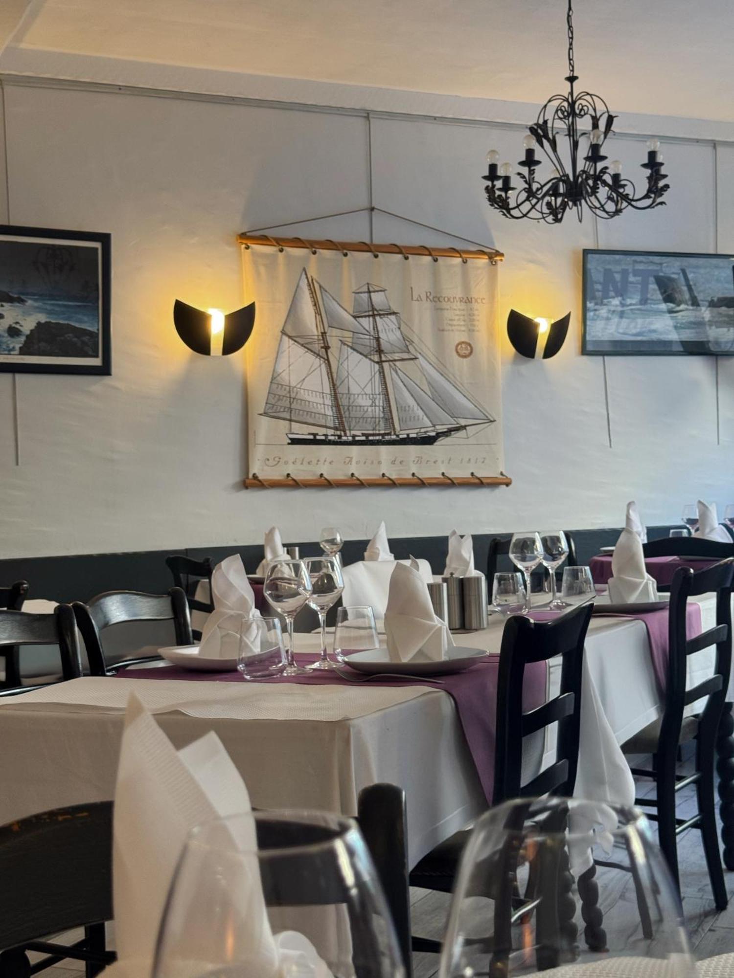 Logis Hotel Les Chardons Bleus Restaurant Le Bistrot De La Mer รอสกอฟ ภายนอก รูปภาพ